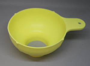 Vintage Foley Kitchen Canning Funnel - 5" to 2" - Yellow - Used