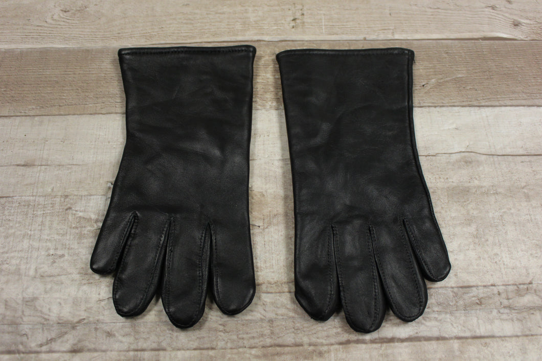 Unisex Black Leather Dress Gloves - Size: 9 - 8440-01-224-0506 - New