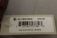 Load image into Gallery viewer, Fossil Liza Slim Bifold Wallet - Brown - SL7891200 - New