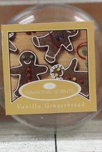 Load image into Gallery viewer, Set of 3 Round Vanilla Gingerbread Scented Tealight Candles in Glass Holders-New