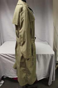 USMC Men's All-Weather Gray Double Breasted Trench Coat W/ Liner - 42L - Used