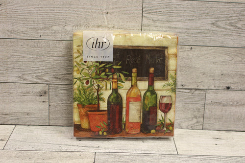 ihr Wine and Olives Napkins - 20 Count - 10