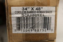 Load image into Gallery viewer, Cordless Bamboo Roman Shade - 34" x 48" - Color: Squirrel - New Parts Only