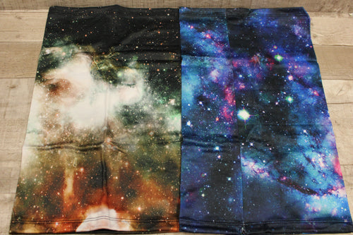 2-Pack Of Space Galaxy Neck Gaiters For Cold Weather - Galaxy Design - New