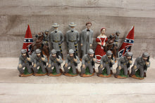 Load image into Gallery viewer, Vintage Hand Painted Civil War Chess Set W/Out Board -Used