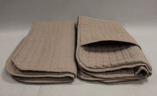 Load image into Gallery viewer, Set of 2 Southshore Linens Quilted Pillow Sham Covers - Gray - King - Used