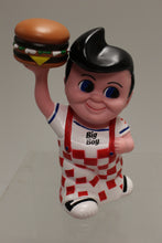 Load image into Gallery viewer, Vintage 1970s Big Boy Collectible Vinyl Figure Piggy Bank with Stopper