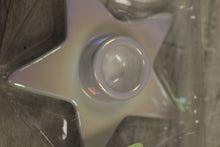 Load image into Gallery viewer, Christmas 2 Count Star Shaped Ceramic Taper Candle Holders - White - New