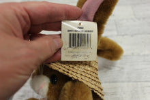 Load image into Gallery viewer, Vintage Preferred Plush Bunny Rabbit with Straw Hat - Easter - 2001 - New
