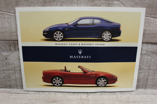2003-2004 Maserati Catalog Sales Brochure Catalog -Used