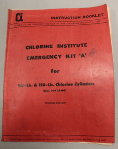 Chlorine Institute Emergency Kit "A" for 100 & 150 lb Cylinders Box Case
