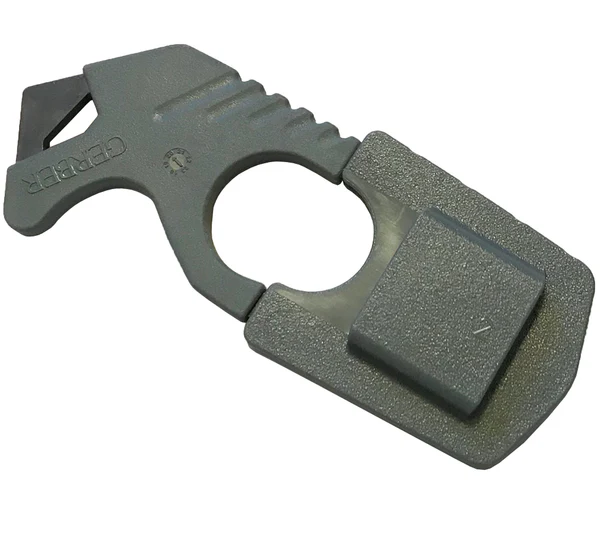 Gerber Strap Cutter With Sheath - Foliage Green - 2540-01-579-7929 - Used
