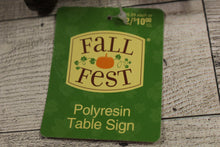 Load image into Gallery viewer, &quot;Harvest&quot; Polyresin Table Sign Decor - Length 9.37&quot; - New