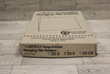 Load image into Gallery viewer, Vertiflex Snap-N-Glide Hanging File Folders - 25 Pack - Letter Size - New