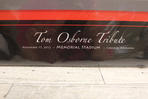 Thanks Tom Osborne Tribute Poster- Memorial Stadium - Nov 17, 2012 - New