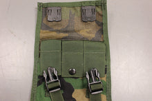 Load image into Gallery viewer, M81 Woodland Molle Triple 40mm Grenade Pouch - Used