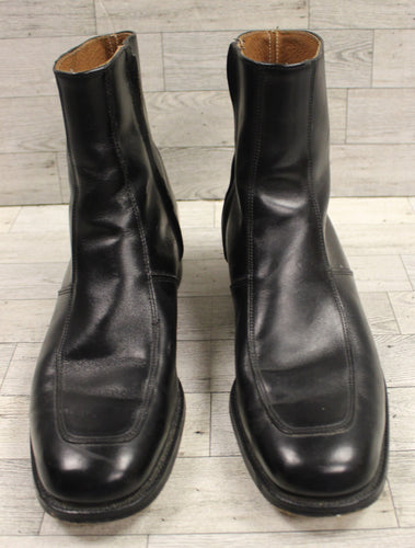 O'Sullivan Dressy Black Leather Zip Boots - Size: 11.5 - Used