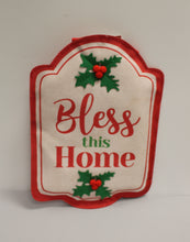 Load image into Gallery viewer, Christmas "Bless this Home" Door Decor - New