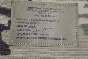 OCP/Multicam Improved Outer Tactical Vest Side Place Pocket - Used