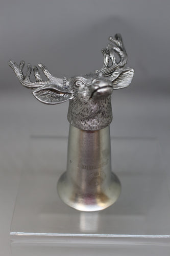 Jägermeister Bar Buck Deer Stag Shot Glass - Pewter - Used