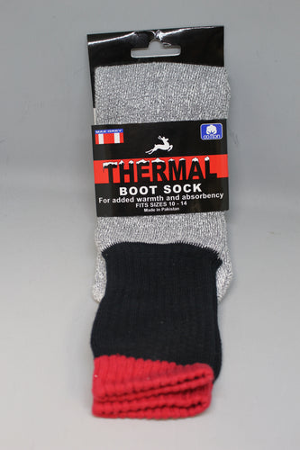 Greenbrier Thermal Boot Sock - Size: 10-14 - Max Grey - New