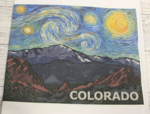 Load image into Gallery viewer, Lantern Press Colorado Starry Night Kitchen Tea Towel - 18&quot; x 28&quot; - New
