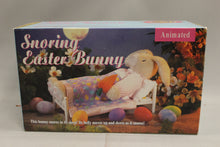 Load image into Gallery viewer, Vintage Gemmy Animated Snoring Easter Bunny - Used