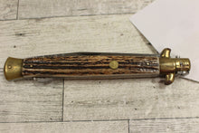 Load image into Gallery viewer, Vintage Kissing Crane KC-49 Stiletto Germany Folding Knife - Used