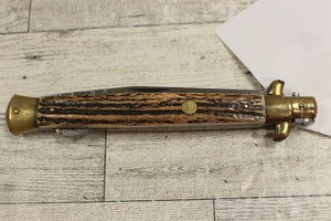 Vintage Kissing Crane KC-49 Stiletto Germany Folding Knife - Used
