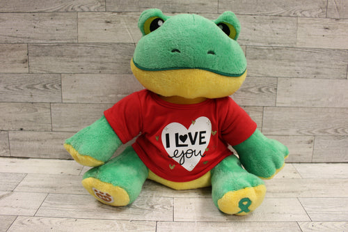 Build-A-Bear BAB Frog with T-Shirt - Used