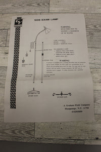 1698 Exam Lamp with Mobile Base - 6530-01-506-5246 - Used