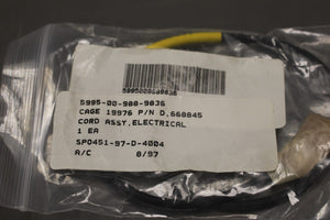 US Aircraft Electrical Cord Assembly - NSN 5995-00-988-9836 - P/N 668845 - New