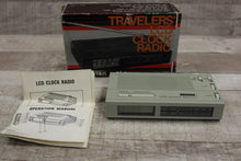 Load image into Gallery viewer, Vintage Enterprex Travel LCD Alarm Clock Radio AM / FM Digital CR-306 -Used