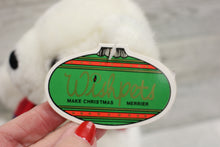 Load image into Gallery viewer, 1997 Wishpets Christmas White Chocolate Bear - #12005 - 8&quot; tall - New