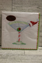 Load image into Gallery viewer, Katherine Barnwell Christmas Martini Cocktail Napkins - 20 Count - New