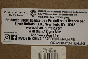 Friends TV Show Hardback Poster/Sign - 13' x 19" - Used