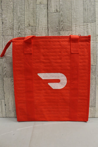 Official Doordash Orange Insulated Hot Cold Food Carrying Bag with Zipper