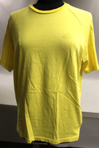 Adidas Climalite Cotton T-Shirt - Medium - Yellow - Used