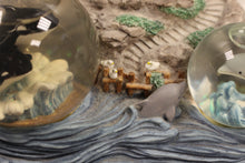 Load image into Gallery viewer, Westlake Musical Lighthouse Water Globe - Orcas &amp; Dolphin - 2615 - Used