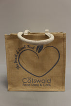 Load image into Gallery viewer, Vintage Cotswold Food Store &amp; Cafe Grocery Bag - 12" x 12" - New