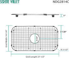 Load image into Gallery viewer, Serene Valley Sink Bottom Grid - 27-1/2" x 14-1/4" - Center Drain - New