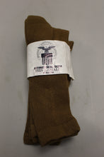 Load image into Gallery viewer, DLA Troop Support Brown Military Boot Socks - X-Small - Antimicrobial - New