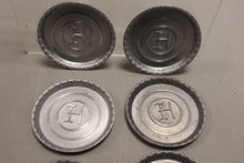 Load image into Gallery viewer, Vintage MCM Initial H Aluminum Drink Coasters - Set of 8 - Used
