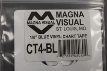 Load image into Gallery viewer, Magna Visual CT4-BL Blue Vinyl Chart Tape - 1/8&quot; x 27&#39; - New