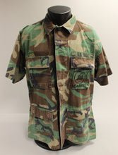Load image into Gallery viewer, US Navy Seabees Woodland Short Sleeve Combat Jacket - Large Long - Used