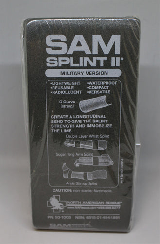 North American Rescue Sam Splint II - Military Version - 50-1005 - New