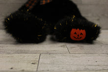 Load image into Gallery viewer, Sparky The Halloween Teddy Bear by Russ Berrie - 13&quot; - Gold Metallic -Used