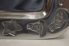 Load image into Gallery viewer, Mexican Pewter Christmas Serving Tray - 14" x 6" - Used