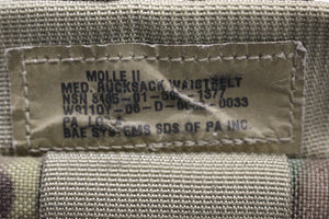 Molle II Med. Rucksack Waist Belt - Multicam - Used