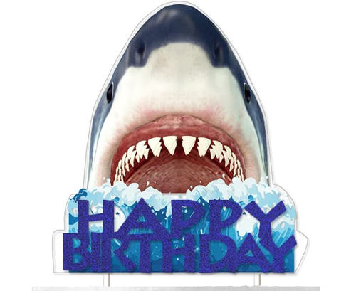 Shark Birthday Cake Topper for Shark Attack - New